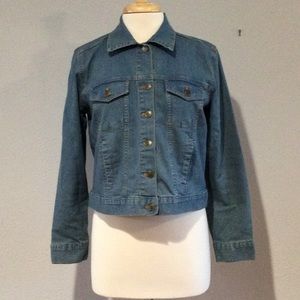 Faded Glory Cropped w/Pockets Jean Jacket Size S (4-6)